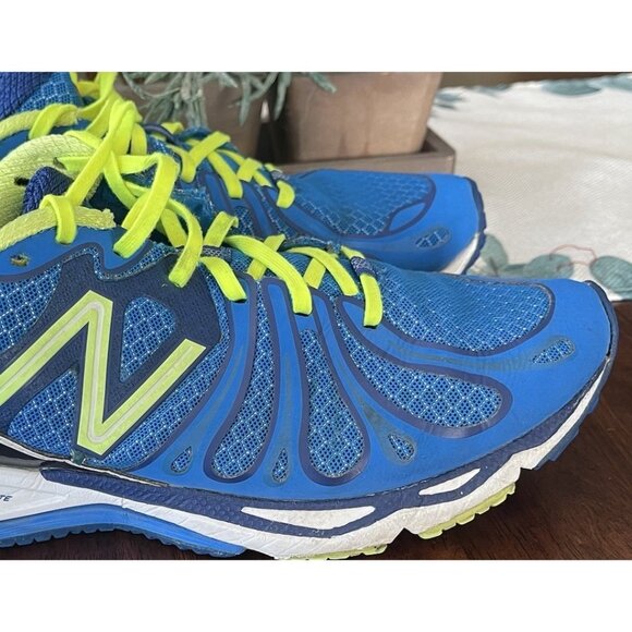 New Balance Men's Size 8 M890v3 Blue/Yellow Running Shoe Made in USA Sneakers - Picture 4 of 12